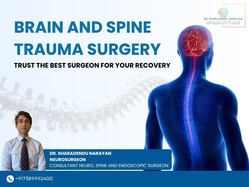 Experienced brain and spine trauma surgeon performing delicate surgery for patient recovery